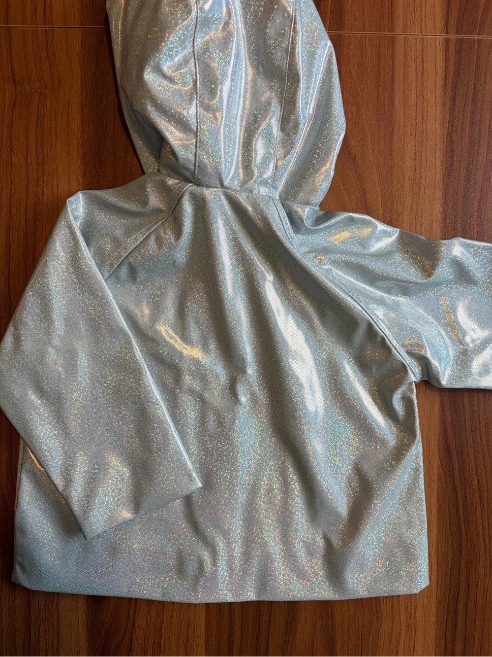 Zara 1 1/2Y Blue Sparkly Raincoat